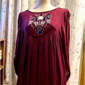 Bohemian Free People free flow dress,  Size XS